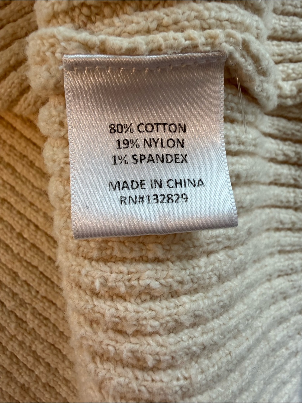 Song of Style Juliet Ribbed Cardigan Cream Fitted Flare Sleeve M - Picture 8 of 8